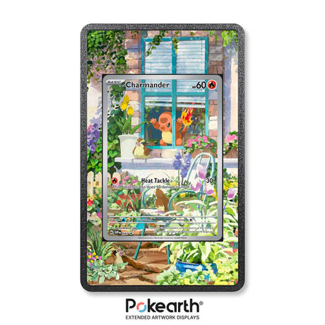 Charmander SVP 044 - Custodia con Artwork Esteso per Carte Pokémon - Display Case Extended Artwork Pokearth