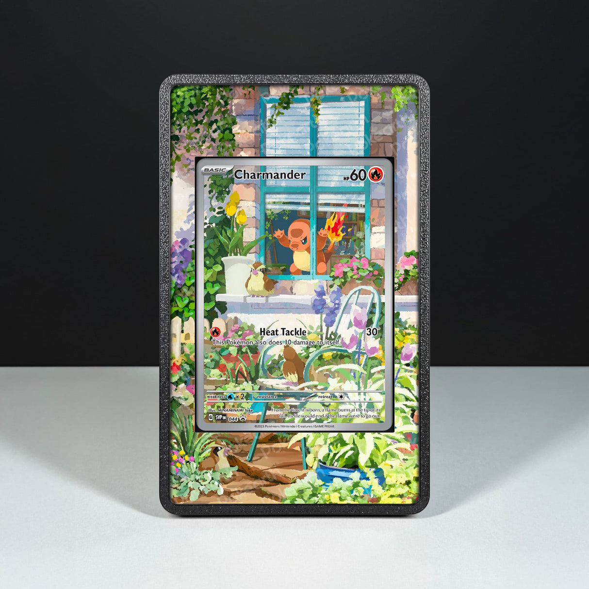 Charmander SVP 044 - Custodia con Artwork Esteso per Carte Pokémon - Display Case Extended Artwork Pokearth
