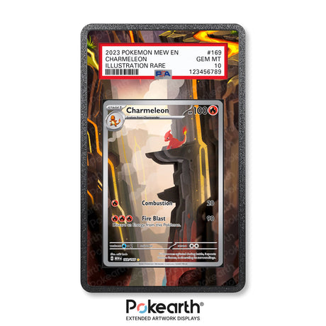 Charmeleon 169/165 - Graded Card Extended Artwork Display Case - Display Case Extended Artwork Pokearth