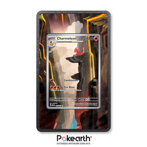 Charmeleon 169/165 - Custodia con Artwork Esteso per Carte Pokémon - Display Case Extended Artwork Pokearth