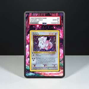 Clefairy 5/102 - Graded Card Extended Artwork Display Case - Display Case Extended Artwork Pokearth