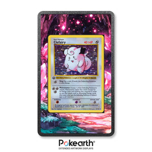 Clefairy 5/102 - Custodia con Artwork Esteso per Carte Pokémon - Display Case Extended Artwork Pokearth