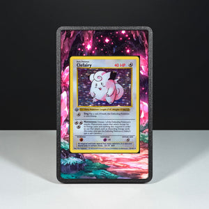 Clefairy 5/102 - Custodia con Artwork Esteso per Carte Pokémon - Display Case Extended Artwork Pokearth