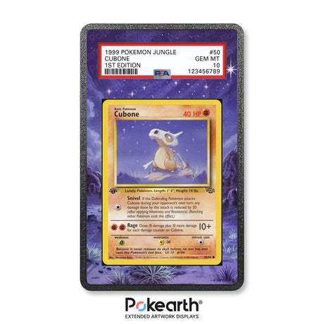 Cubone 50/64 - Graded Card Extended Artwork Display Case - Display Case Extended Artwork Pokearth