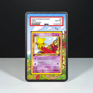 Abra 49/82 - Custodia con Artwork Esteso per Carte Gradate - Display Case Extended Artwork Pokearth