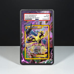 Alakazam EX 125/124 - Graded Card Extended Artwork Display Case - Display Case Extended Artwork Pokearth