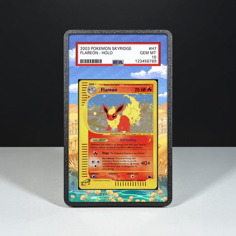 Flareon H7/H32 - Graded Card Extended Artwork Display Case - Display Case Extended Artwork Pokearth