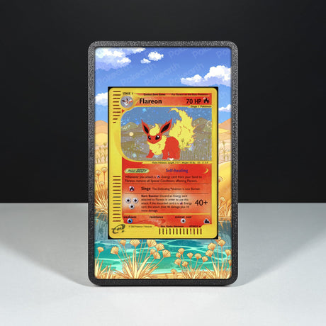 Flareon H7/H32 - Custodia con Artwork Esteso per Carte Pokémon - Display Case Extended Artwork Pokearth