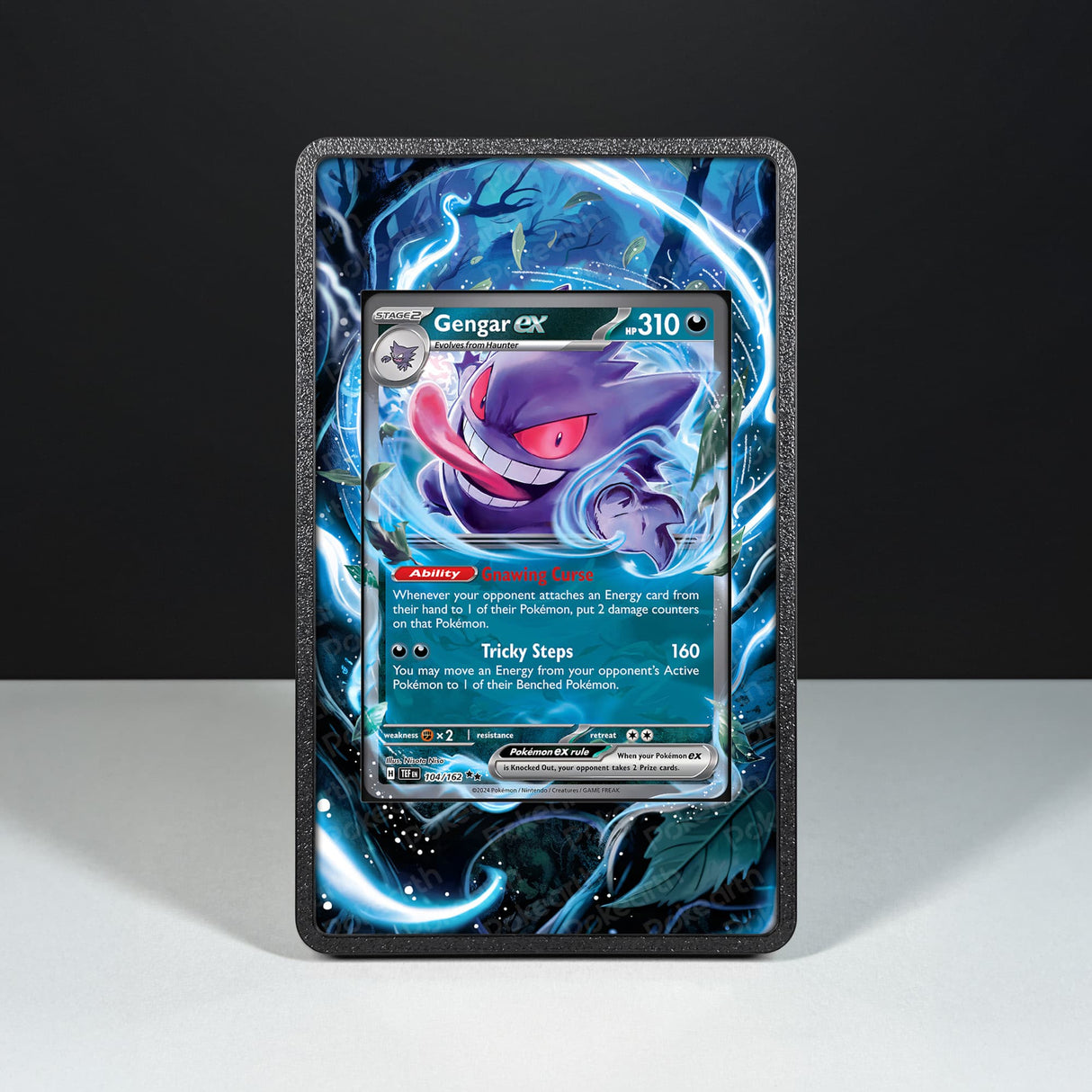 Gengar ex 104/162 - Custodia con Artwork Esteso per Carte Pokémon - Display Case Extended Artwork Pokearth