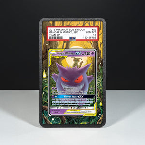 Gengar & Mimikyu GX 53/181 - Graded Card Extended Artwork Display Case - Display Case Extended Artwork Pokearth