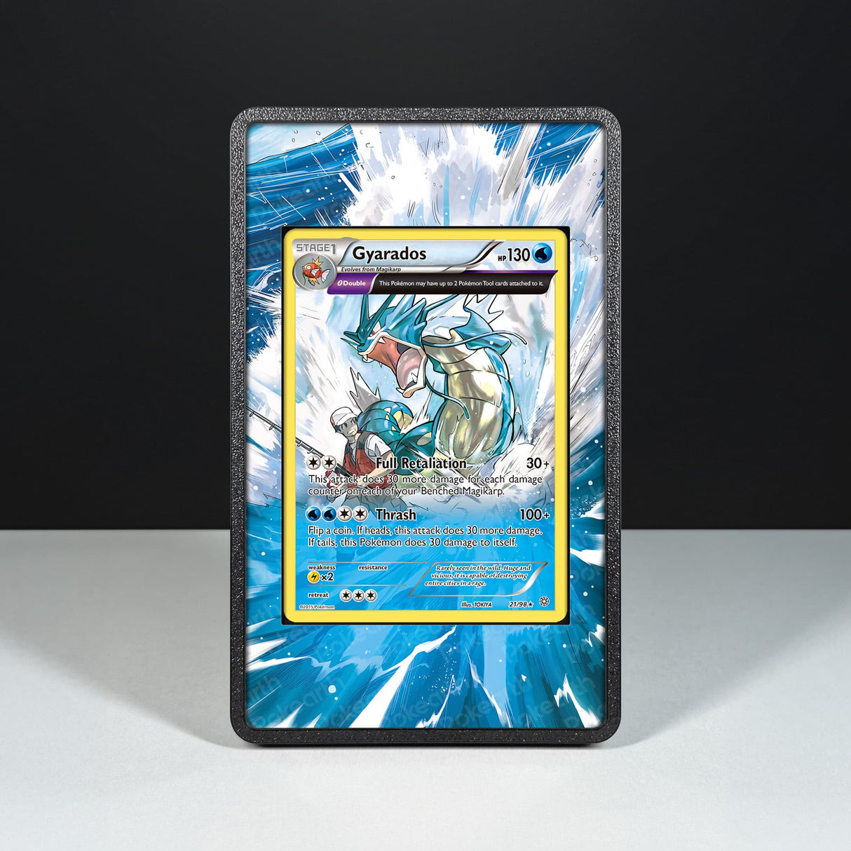Gyarados 21/98 - Custodia con Artwork Esteso per Carte Pokémon - Display Case Extended Artwork Pokearth