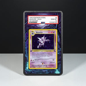 Haunter 6/62 - Graded Card Extended Artwork Display Case - Display Case Extended Artwork Pokearth