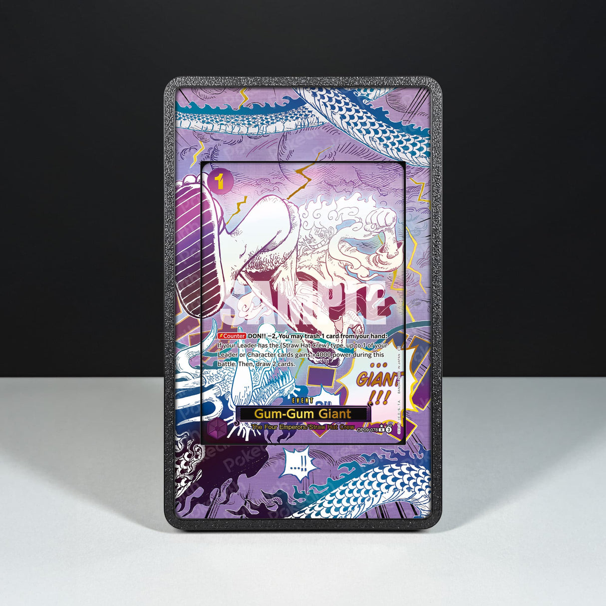 Gum-Gum Giant OP09-078 - Custodia con Artwork Esteso per Carte One Piece - Display Case Extended Artwork Pokearth