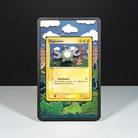 Magnemite 66/109 - Custodia con Artwork Esteso per Carte Pokémon - Display Case Extended Artwork Pokearth