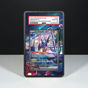 Miraidon ex 244/198 - Graded Card Extended Artwork Display Case - Display Case Extended Artwork Pokearth