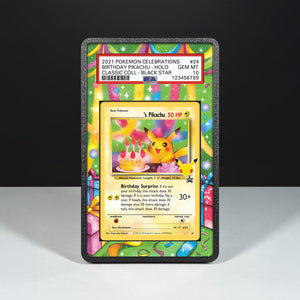 _____'s Pikachu 24 - Graded Card Extended Artwork Display Case - Display Case Extended Artwork Pokearth