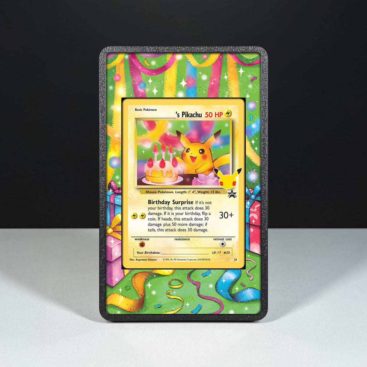 _____'s Pikachu 24 - Custodia con Artwork Esteso per Carte Pokémon - Display Case Extended Artwork Pokearth