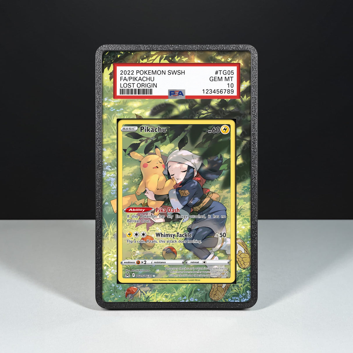 Pikachu TG05/TG30 - Graded Card Extended Artwork Display Case - Display Case Extended Artwork Pokearth