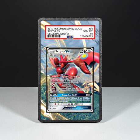 Scizor GX 90/168 - Graded Card Extended Artwork Display Case - Display Case Extended Artwork Pokearth