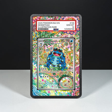 Seismitoad 105/086 - Graded Card Extended Artwork Display Case - Display Case Extended Artwork Pokearth