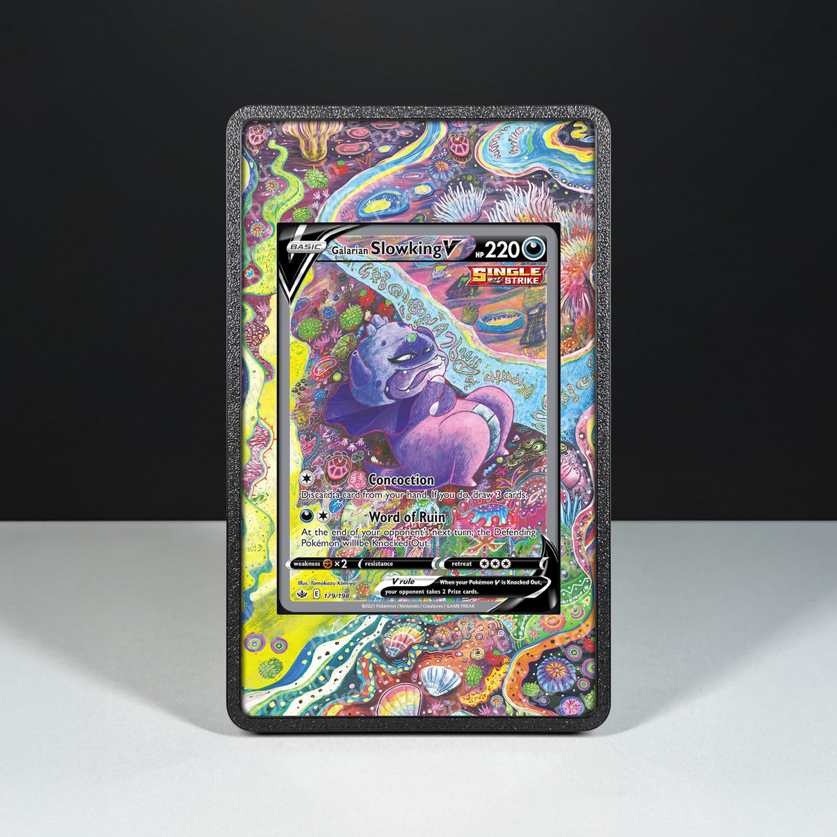 Slowking di Galar V 179/198 - Custodia con Artwork Esteso per Carte Pokémon - Display Case Extended Artwork Pokearth