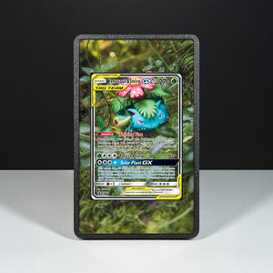 Venusaur & Snivy GX SM229 - Custodia con Artwork Esteso per Carte Pokémon - Display Case Extended Artwork Pokearth