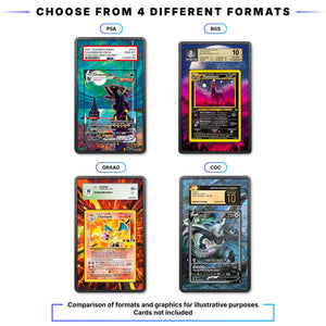 Graded Card Extended Artwork Display Case - Display Case Extended Artwork Pokearth