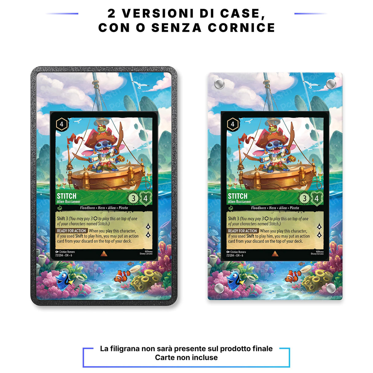 Alice - Growing Girl 213/204 Enchanted - Custodia con Artwork Esteso per Carte Disney Lorcana - Display Case Extended Artwork Pokearth