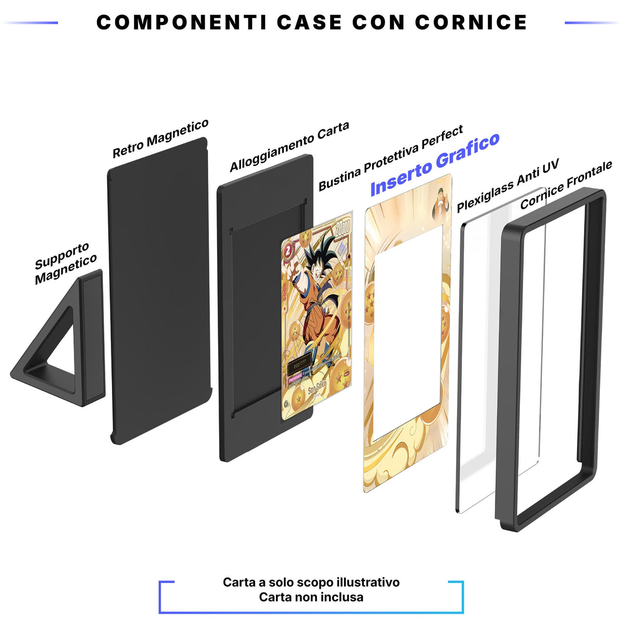 Son Goku : GT FB03-140 - Custodia con Artwork Esteso per Carte Dragon Ball - Display Case Extended Artwork Pokearth
