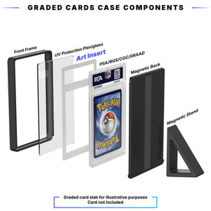 Graded Card Extended Artwork Display Case - Display Case Extended Artwork Pokearth