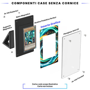 Drago Bianco Occhi Blu 001 - Custodia con Artwork Esteso per Carte Yu-Gi-Oh! - Display Case Extended Artwork Pokearth