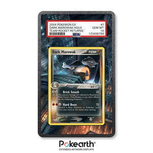Dark Marowak 7/109 - Graded Card Extended Artwork Display Case