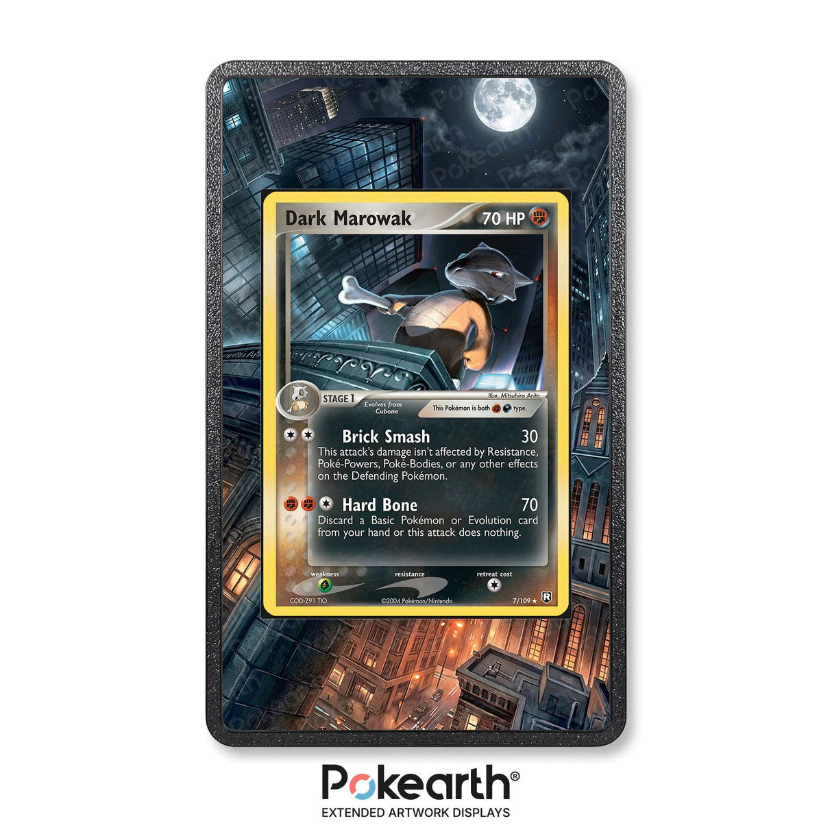 Dark Marowak 7/109 - Custodia con Artwork Esteso per Carte Pokémon