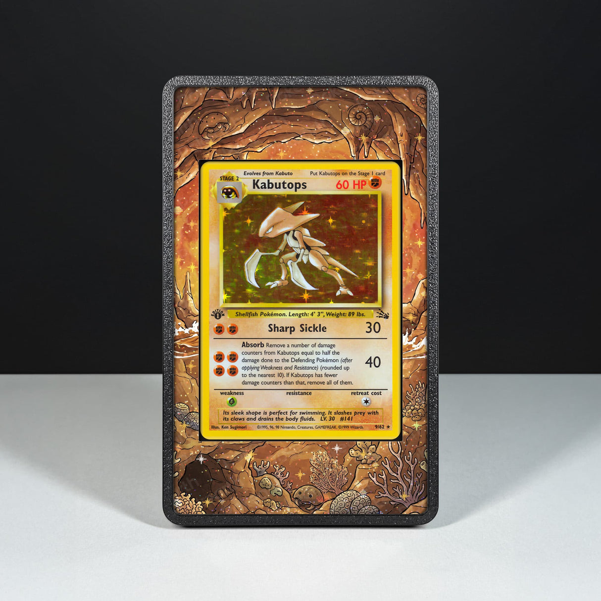 Kabutops 9/62 - Custodia con Artwork Esteso per Carte Pokémon