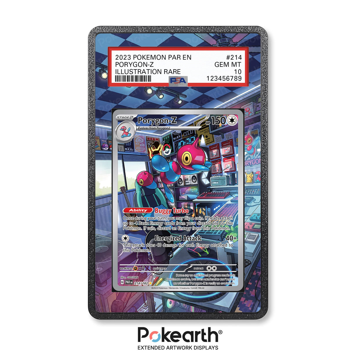 Porygon-Z 214/182 - Custodia con Artwork Esteso per Carte Gradate