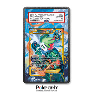 Shaymin EX 77a/108 - Hülle mit erweitertem Artwork für gegradete Karten