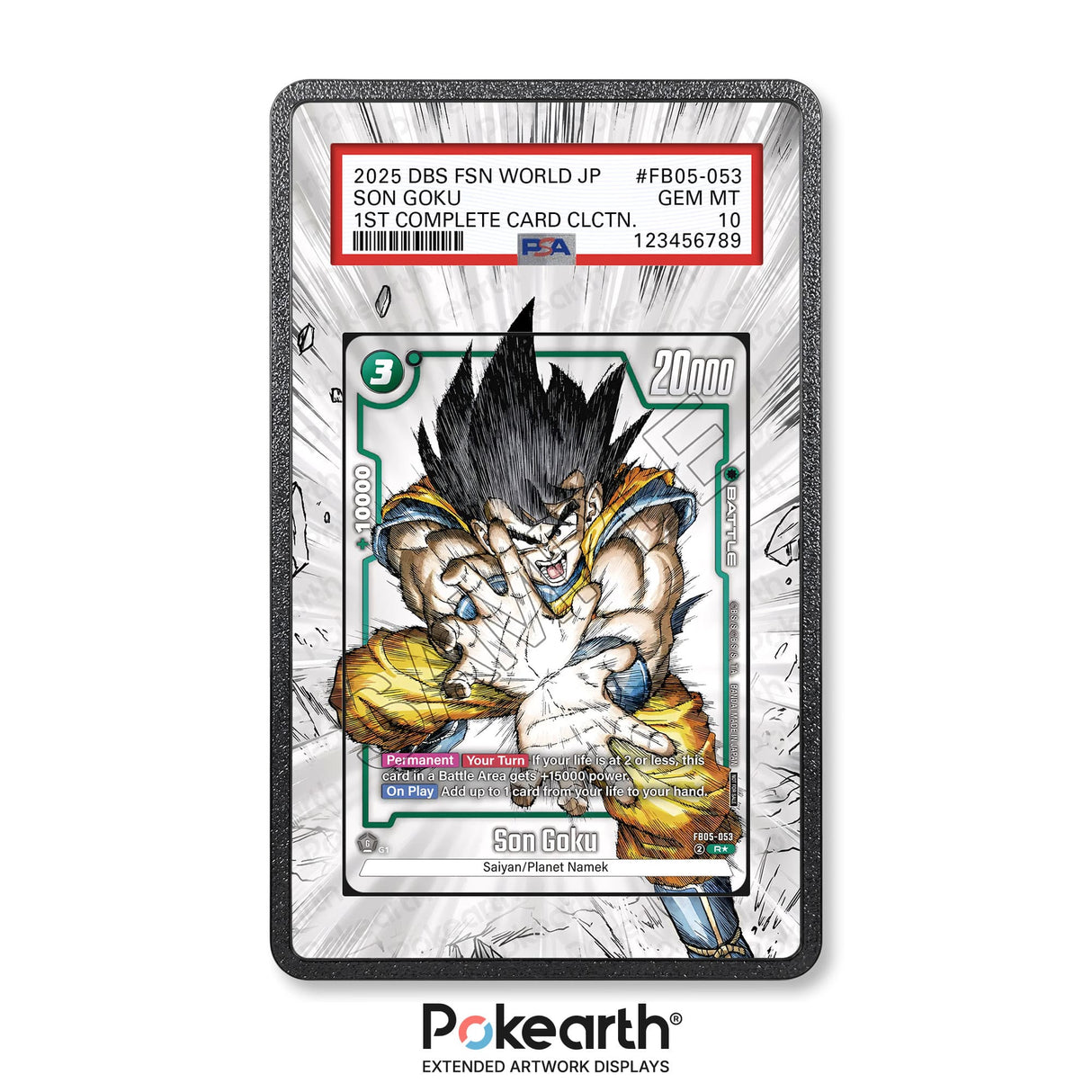 Son Goku FB05-053 - Graded Card Extended Artwork Display Case