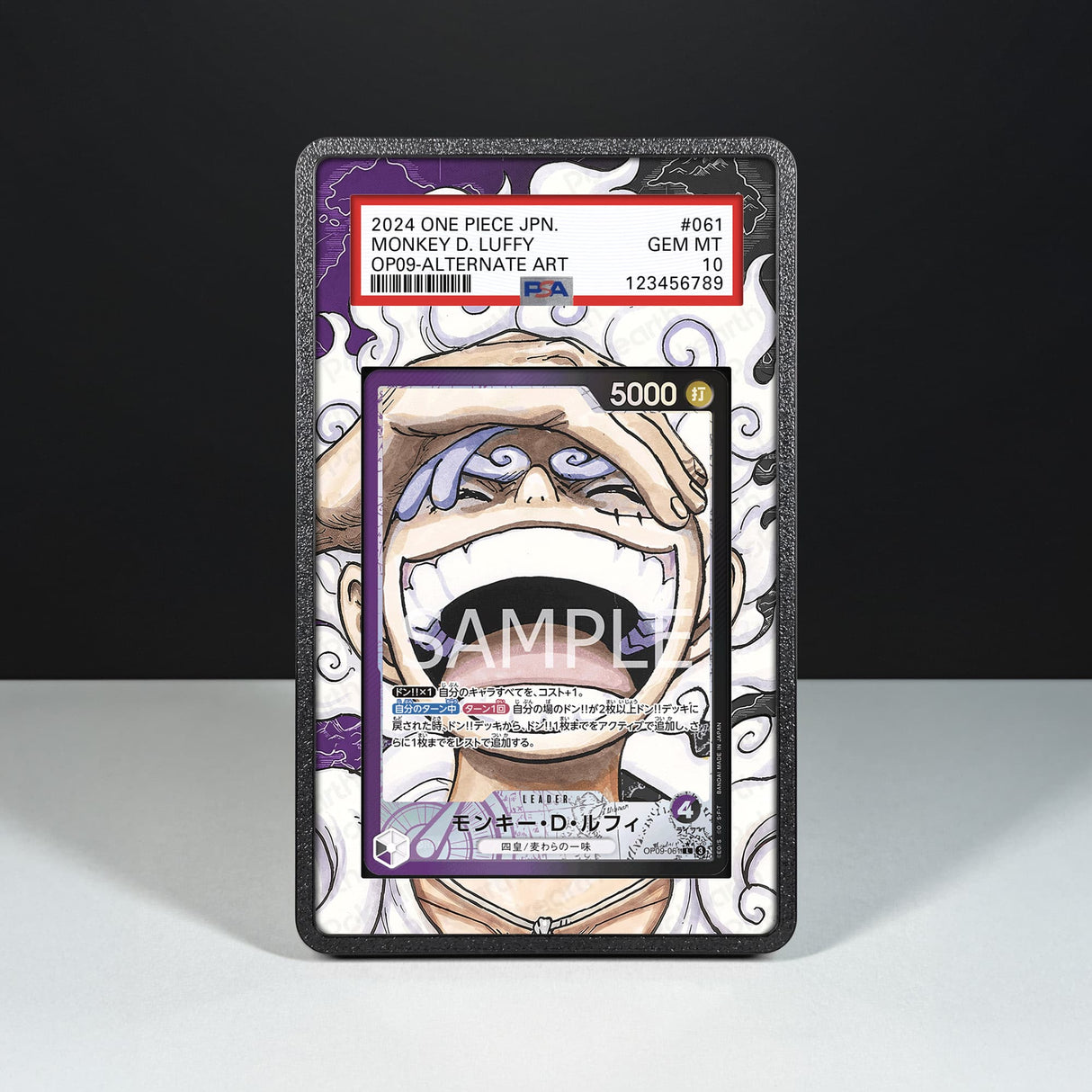 Monkey D. Luffy OP09-061 - Custodia con Artwork Esteso per Carte Gradate