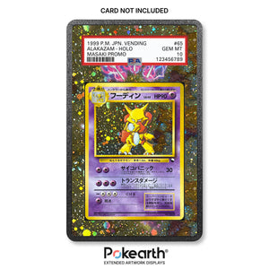 Alakazam No. 065 - Custodia con Artwork Esteso per Carte Gradate