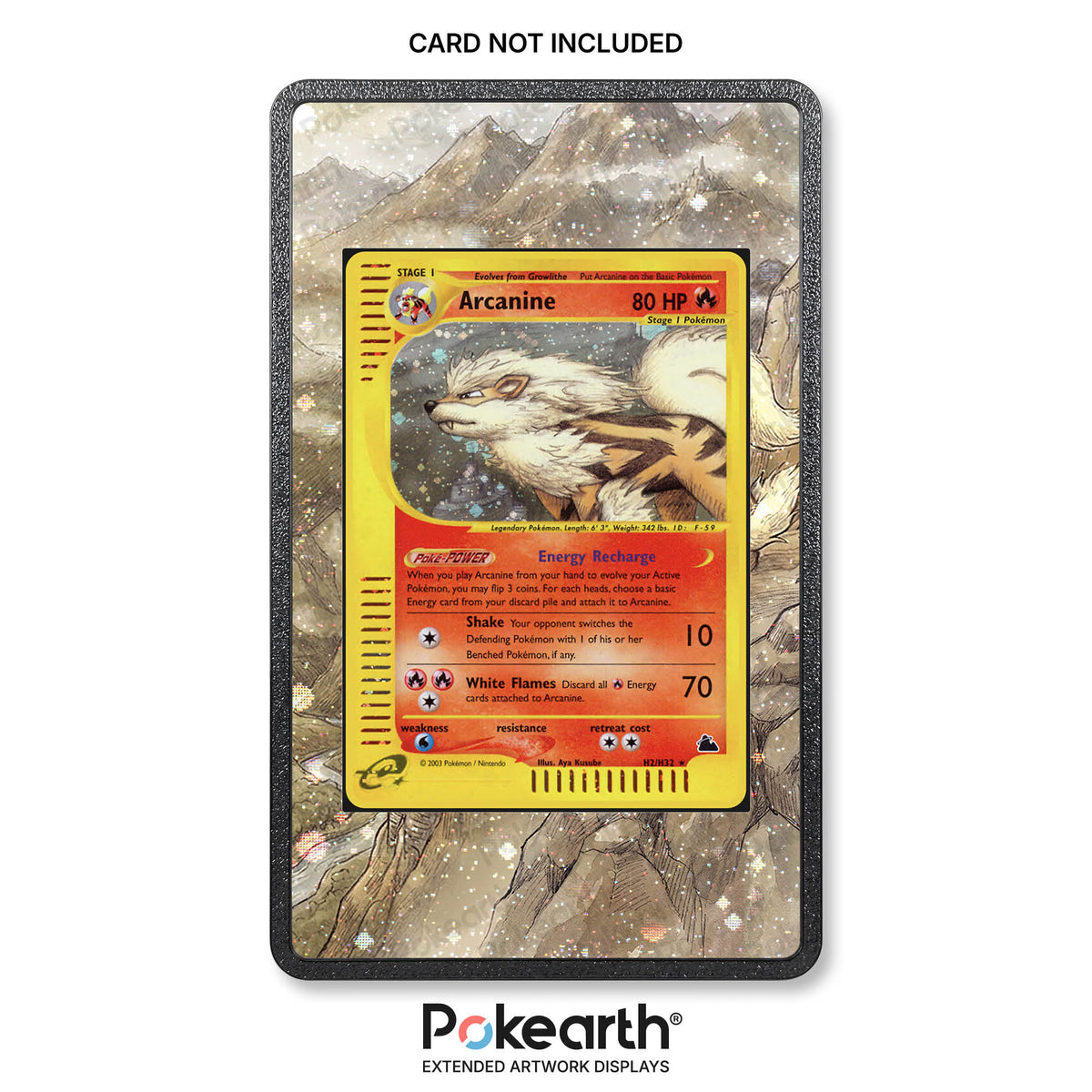 Arcanine H2/H32 - Custodia con Artwork Esteso per Carte Pokémon