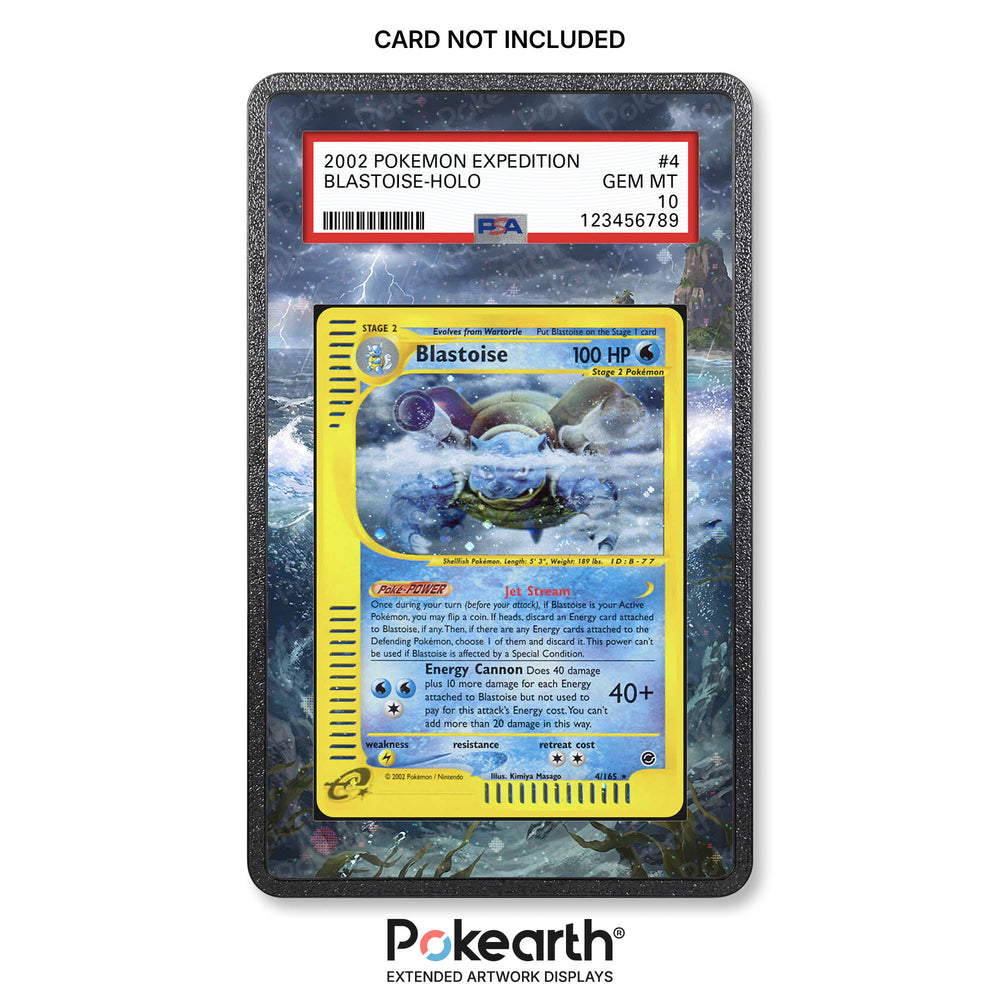 Blastoise 4/165 - Graded Card Extended Artwork Display Case