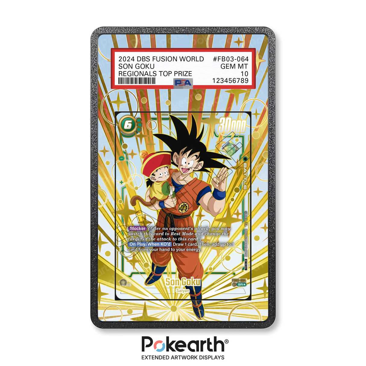 Son Goku FB03-064 - Custodia con Artwork Esteso per Carte Gradate