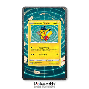 Special Delivery Pikachu SWSH074 - Custodia con Artwork Esteso per Carte Pokémon