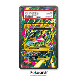 M Rayquaza EX 98/98 - Graded Card Extended Artwork Display Case