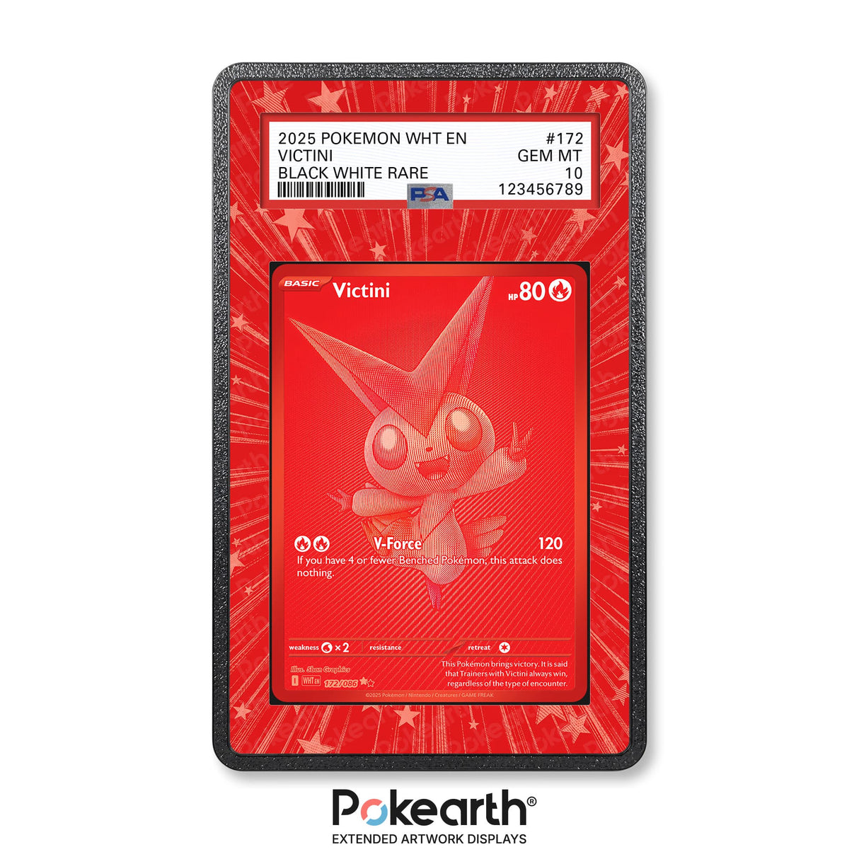 Victini 172/086 - Custodia con Artwork Esteso per Carte Gradate