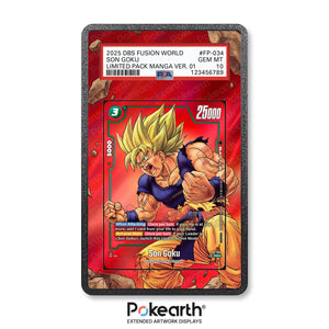 Son Goku FP-034 - Custodia con Artwork Esteso per Carte Gradate