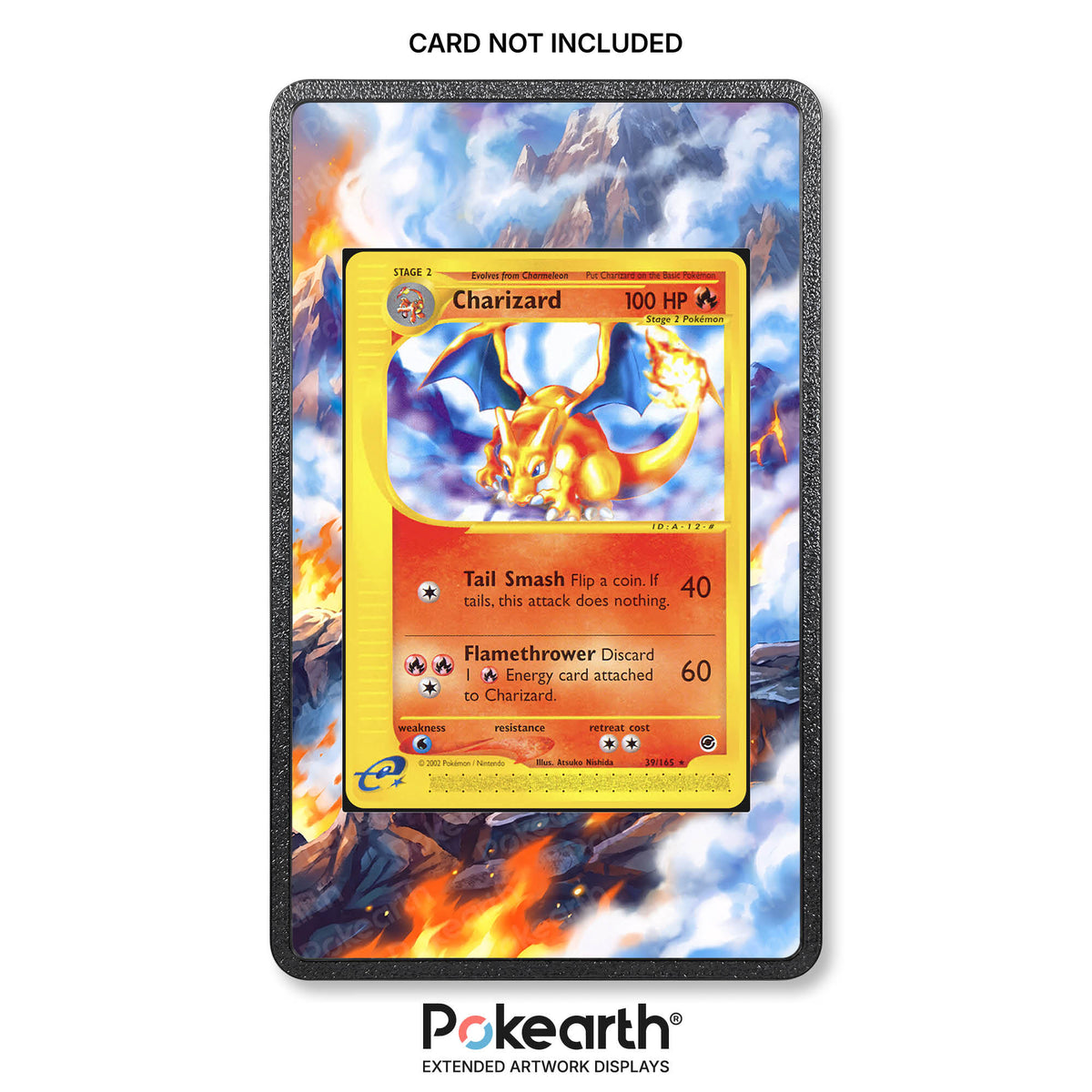 Glurak 39/165 – Hülle mit erweitertem Artwork für Pokémon-Karten
