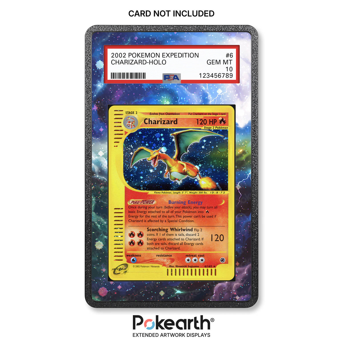 Charizard 6/165 – Erweiterte Artwork-Hüllen für bewertete Karten