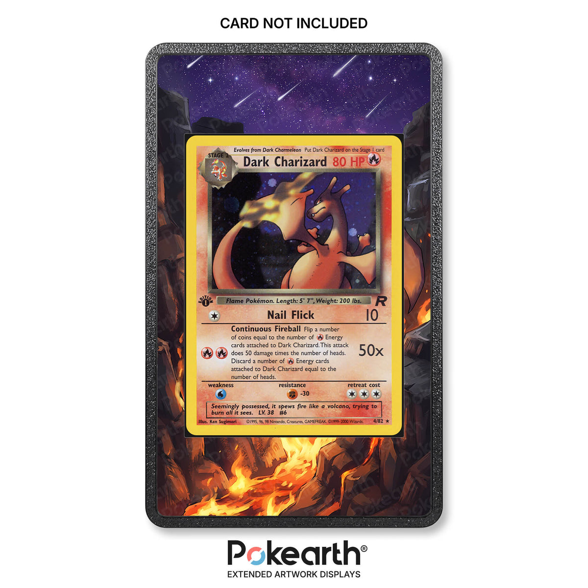Dark Charizard 4/82 - Pokémon Extended Artwork Display Case