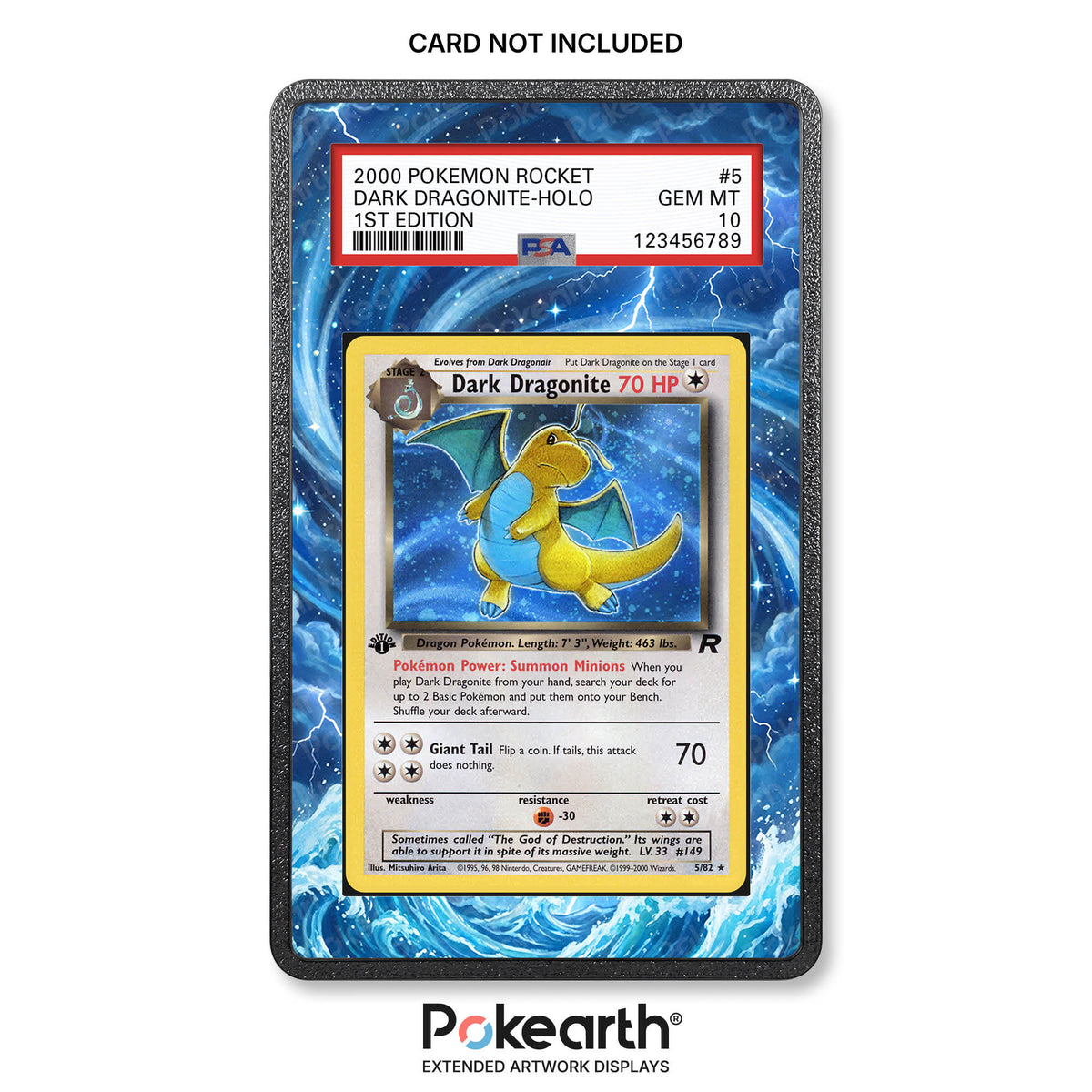 Dark Dragonite 5/82 - Custodia con Artwork Esteso per Carte Gradate
